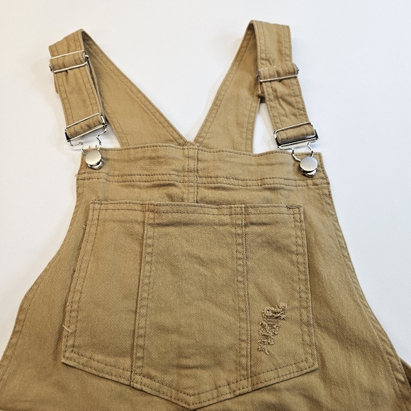bohme Dresses & Skirts - Bohme Distressed Denim Overall Skirt Shortalls Raw Hem Oversized Women Sz Medium